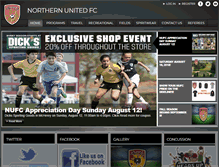 Tablet Screenshot of northernunitedfc.org